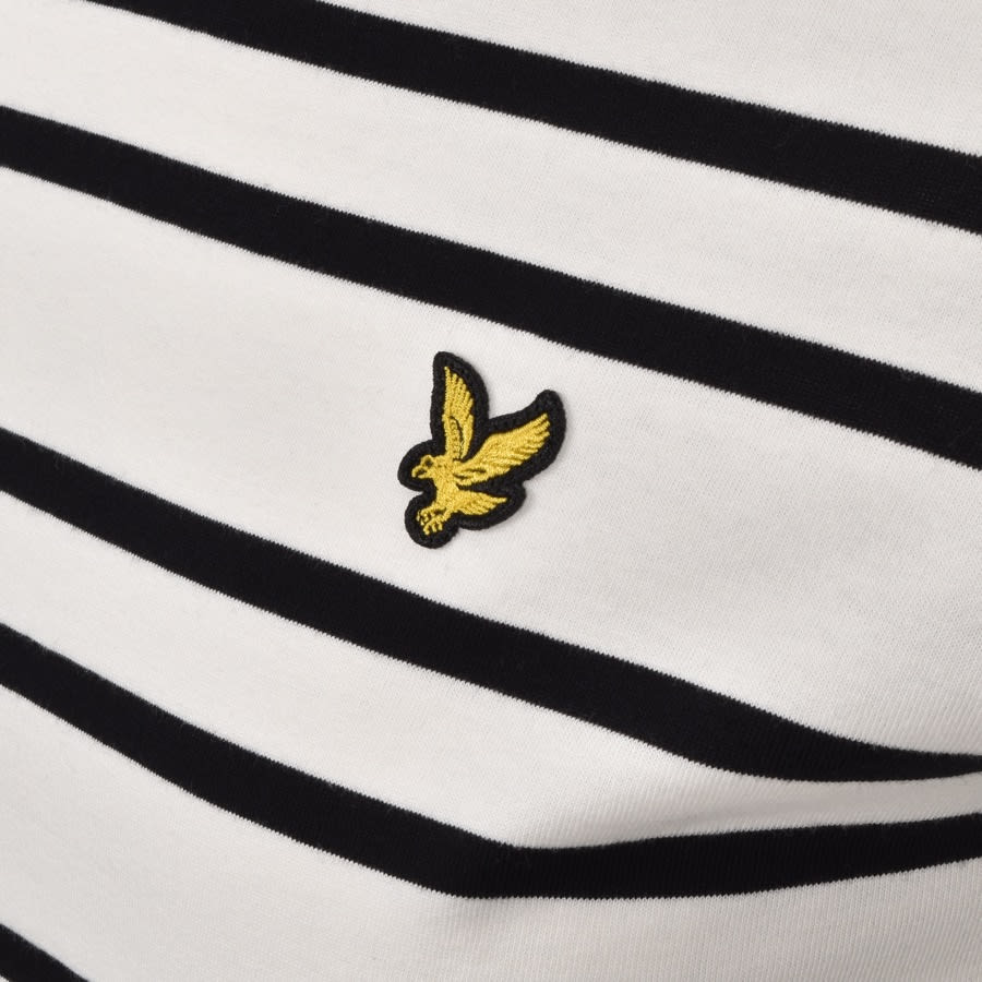 Alternative Image for ProductLyle And Scott Multi Striped T Shirt Cream3